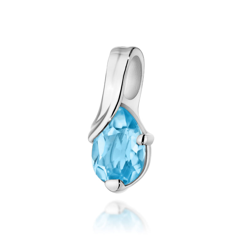 Pandantiv Aur 14K cu Topaz Swiss 0.90 ct, imaginea 7 din 9
