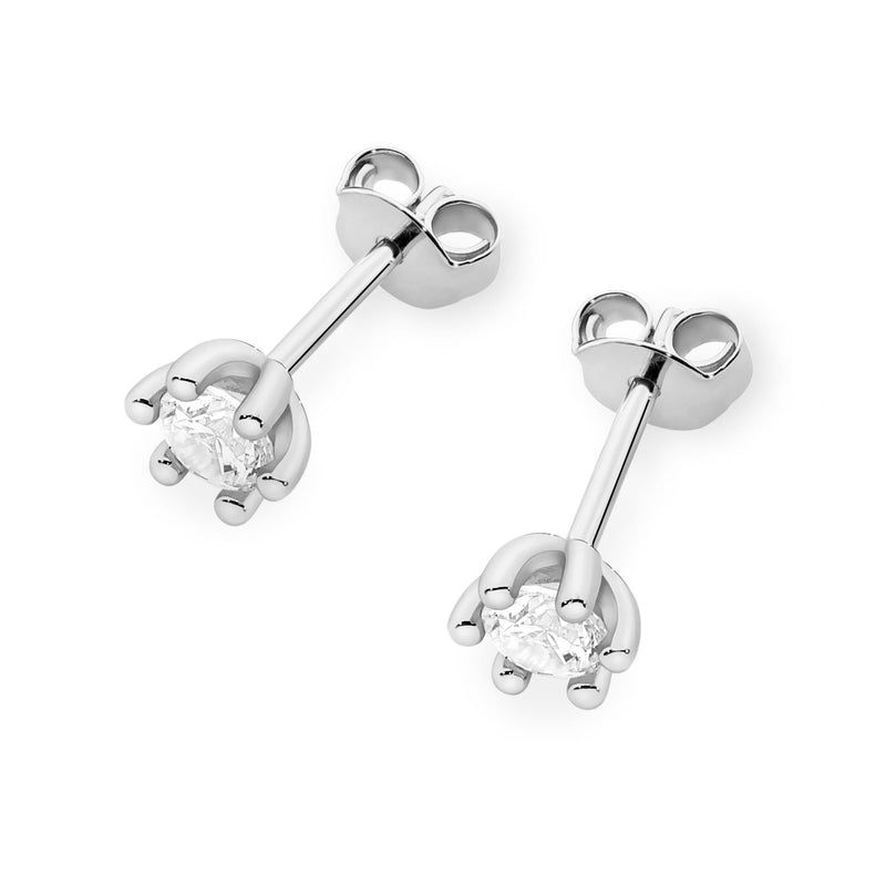 Cercei Aur 14K cu Diamant de Laborator 0.15 ct, imaginea 8 din 9