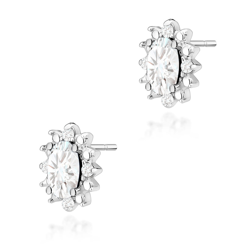 Cercei Aur 14K cu Diamante de Laborator 0.54 ct, imaginea 5 din 6