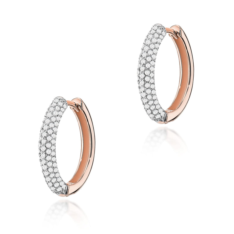 Cercei Aur 14K cu Diamante de Laborator 0.83 ct, imaginea 3 din 6