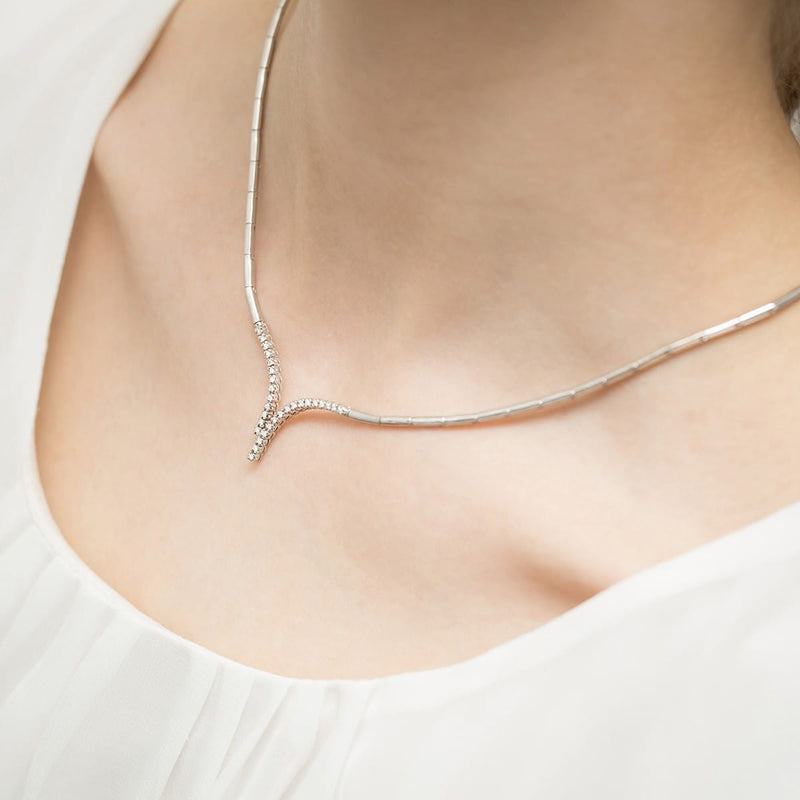 Colier Aur 14K cu Diamante Naturale 0.23 ct, imaginea 3 din 3