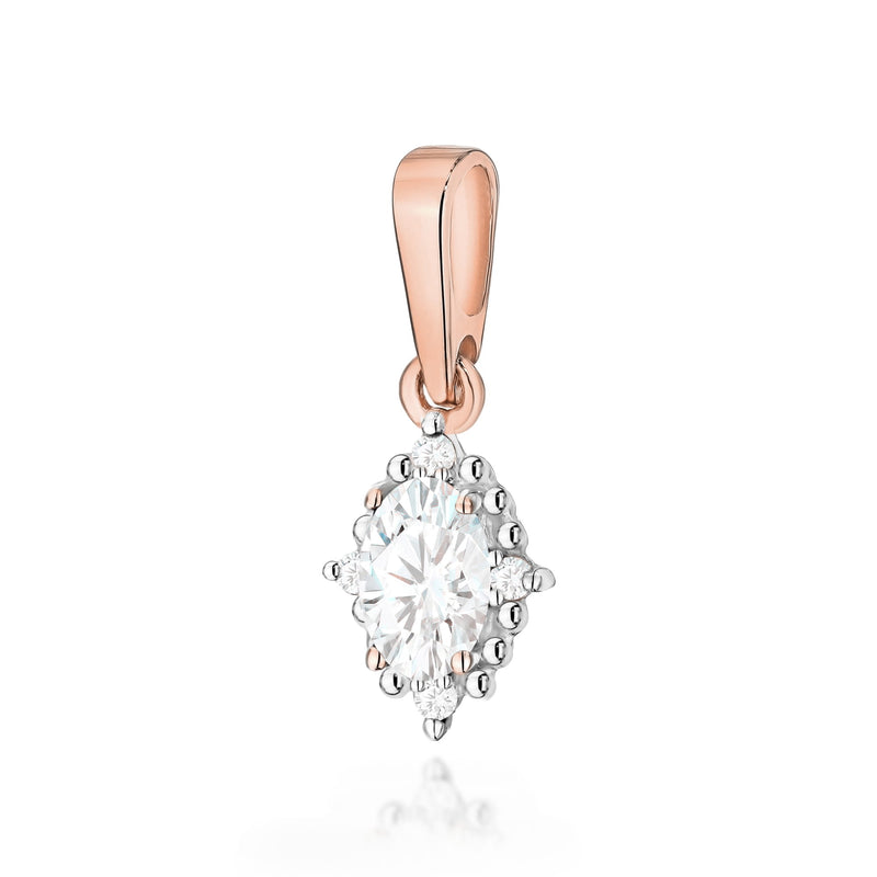 Pandantiv Aur 14K cu Diamante de Laborator 0.27 ct, imaginea 3 din 6