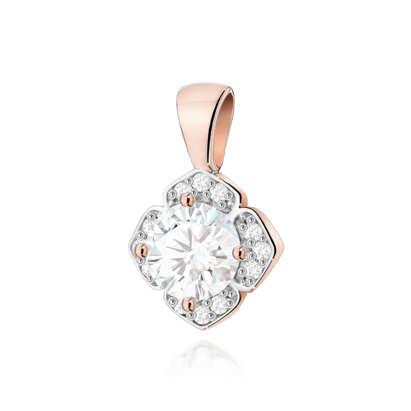 Pandantiv Aur 14K cu Diamante de Laborator 0.56 ct, imaginea 3 din 6