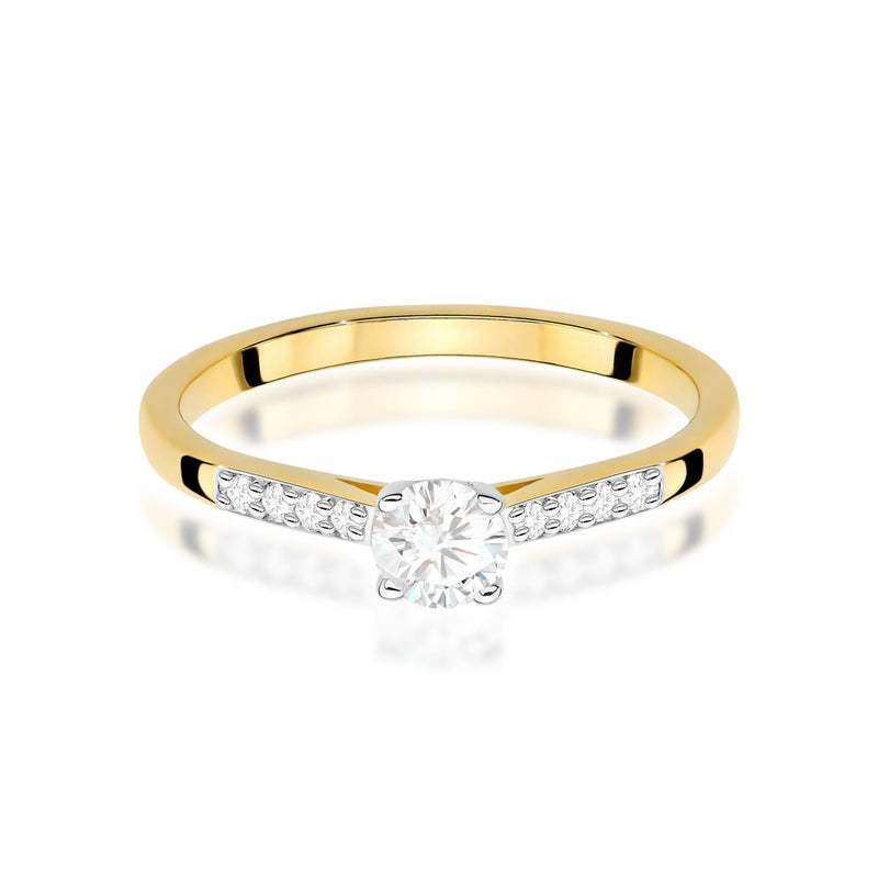 Inel Aur 9K cu Diamante de Laborator 0.32 ct, imaginea 2 din 8