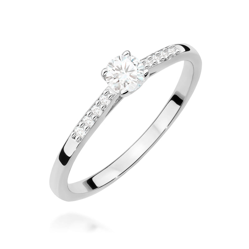 Inel Aur 9K cu Diamante de Laborator 0.32 ct, imaginea 5 din 8
