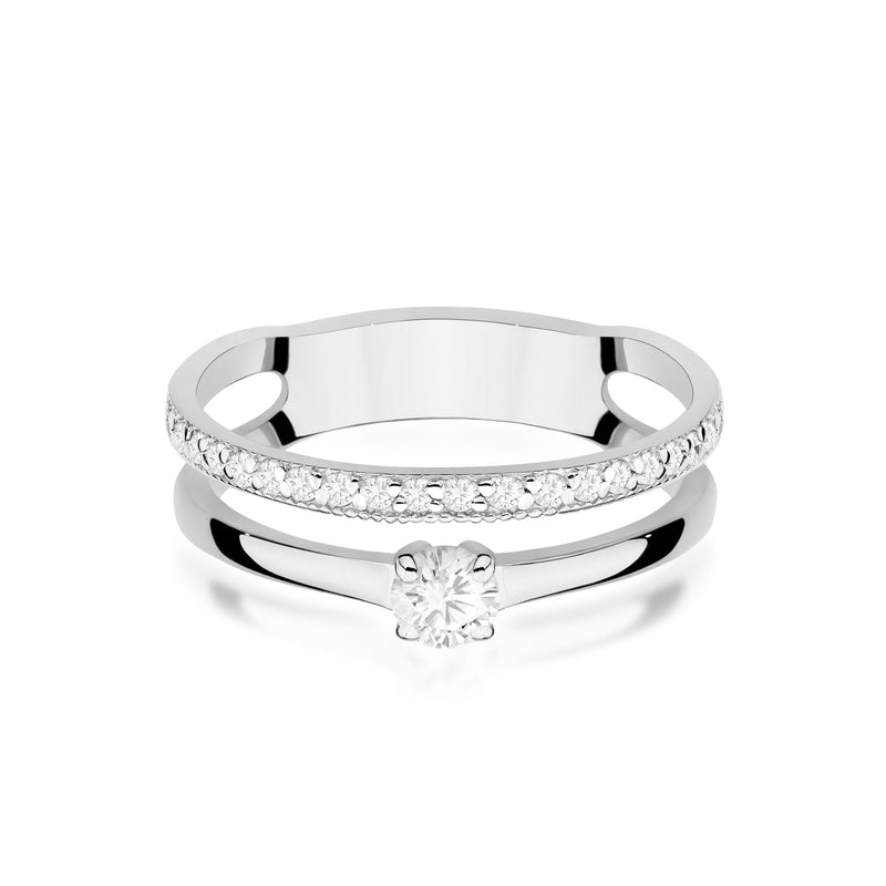 Inel Aur 9K cu Diamante de Laborator 0.41 ct, imaginea 6 din 8