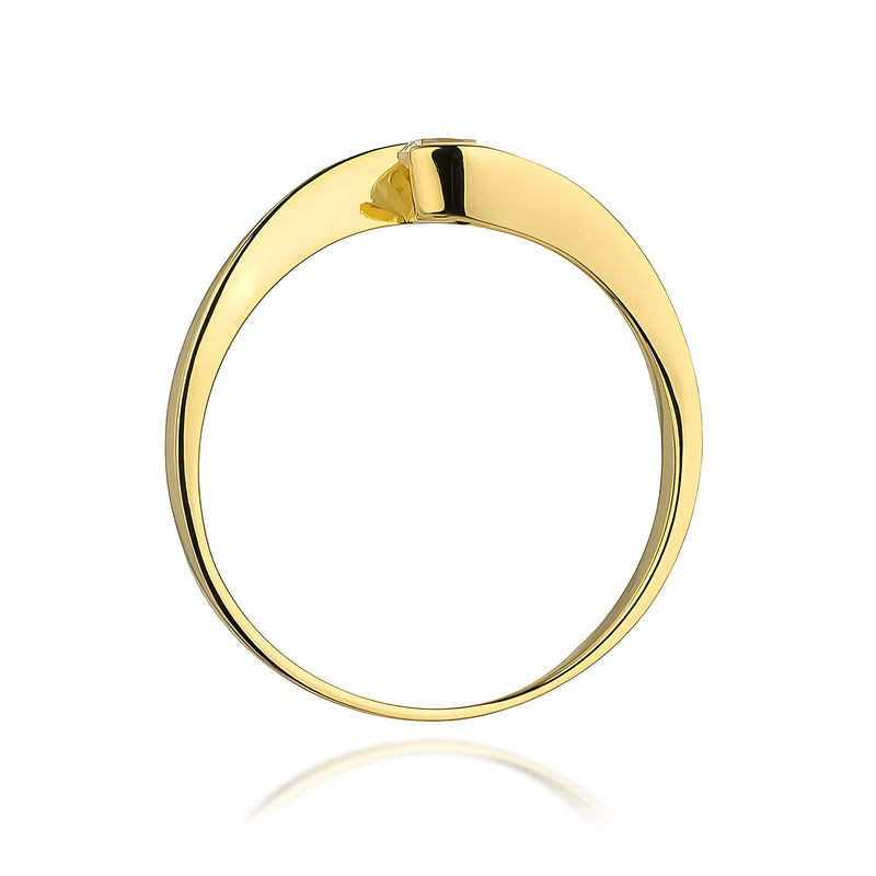 Inel Aur 9K cu Diamant de Laborator 0.13 ct, imaginea 3 din 8
