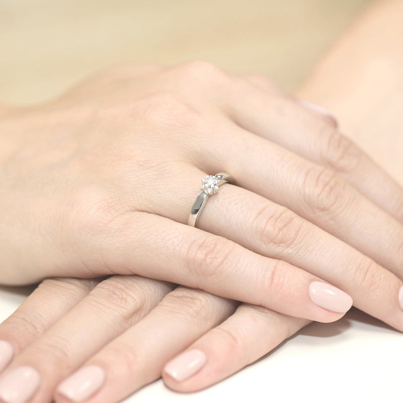 Inel Aur 14K cu Diamante de Laborator 0.15 ct, imaginea 12 din 12