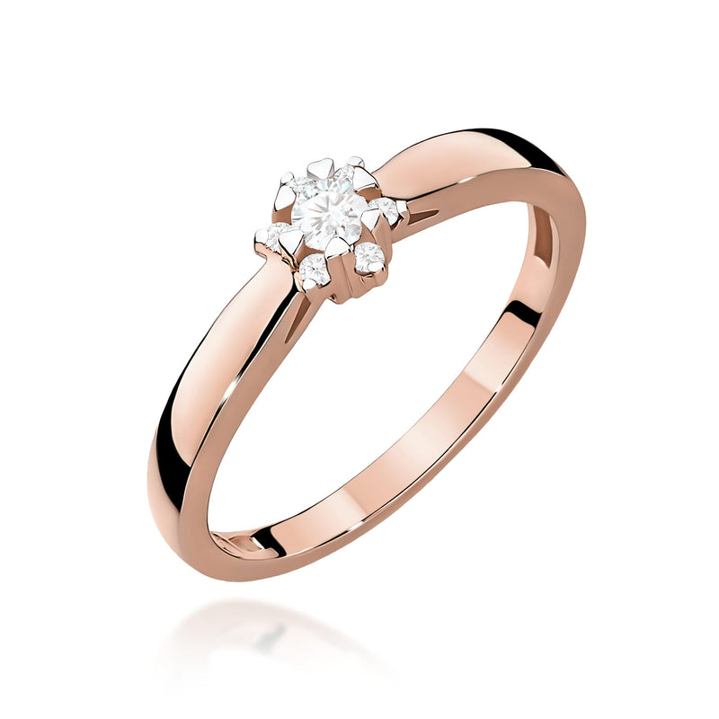 Inel Aur 14K cu Diamante de Laborator 0.15 ct, imaginea 5 din 12