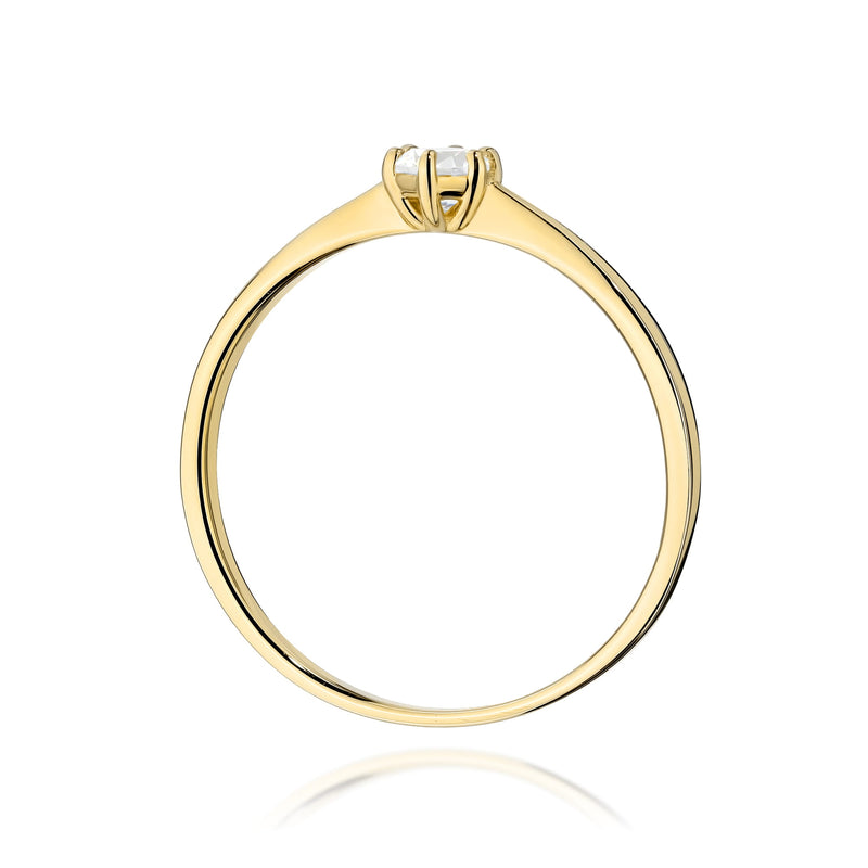 Inel Aur 14K cu Diamant de Laborator 0.15 ct, imaginea 3 din 12