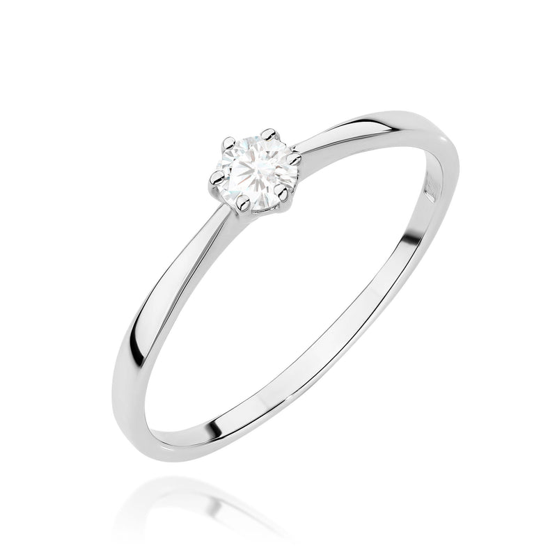 Inel Aur 14K cu Diamant de Laborator 0.15 ct, imaginea 9 din 12