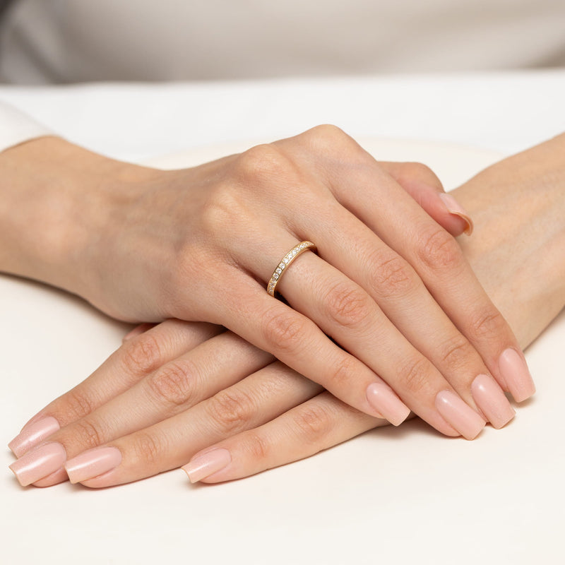 Inel Aur 14K cu Diamante Naturale 0.46 ct, imaginea 3 din 9