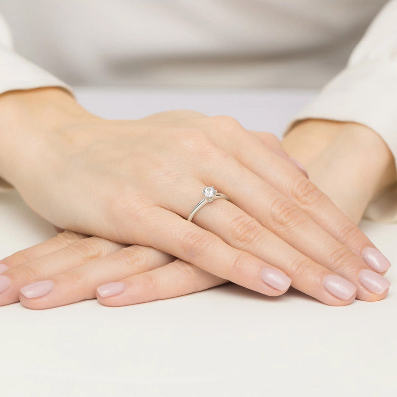 Inel Aur 9K cu Diamante de Laborator 0.54 ct, imaginea 8 din 8