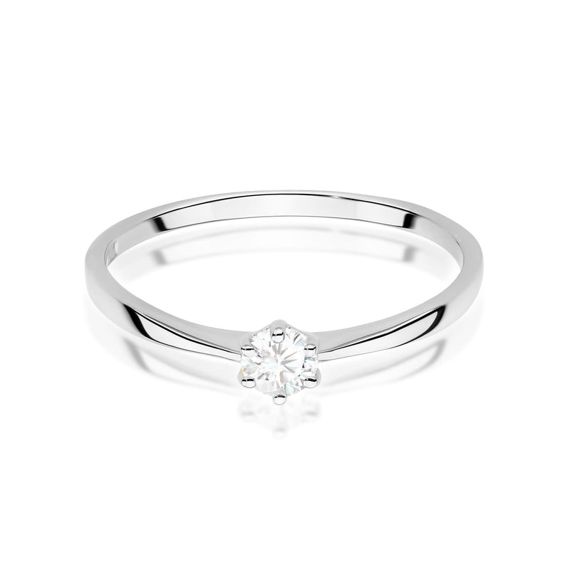 Inel Aur 9K cu Diamant de Laborator 0.15 ct, imaginea 6 din 8
