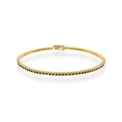 Bratara Aur 14K cu Diamante Naturale Negre 0.51 ct