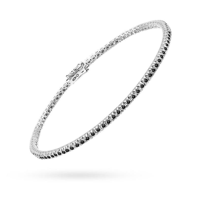 Bratara Aur 14K cu Diamante Naturale Negre 0.51 ct, imaginea 5 din 6