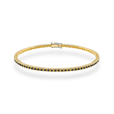 Bratara Aur 14K cu Diamante Naturale Negre 1.07 ct