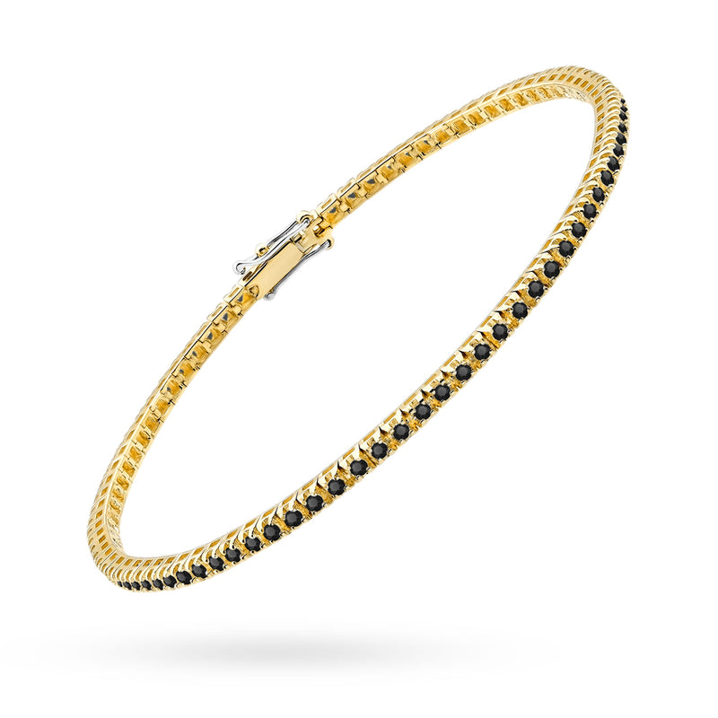 Bratara Aur 14K cu Diamante Naturale Negre 1.07 ct, imaginea 2 din 8
