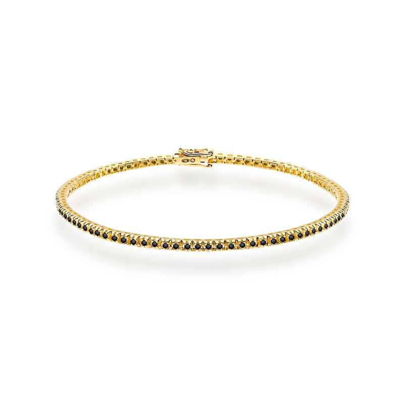 Bratara Aur 14K cu Diamant Natural — Aur galben