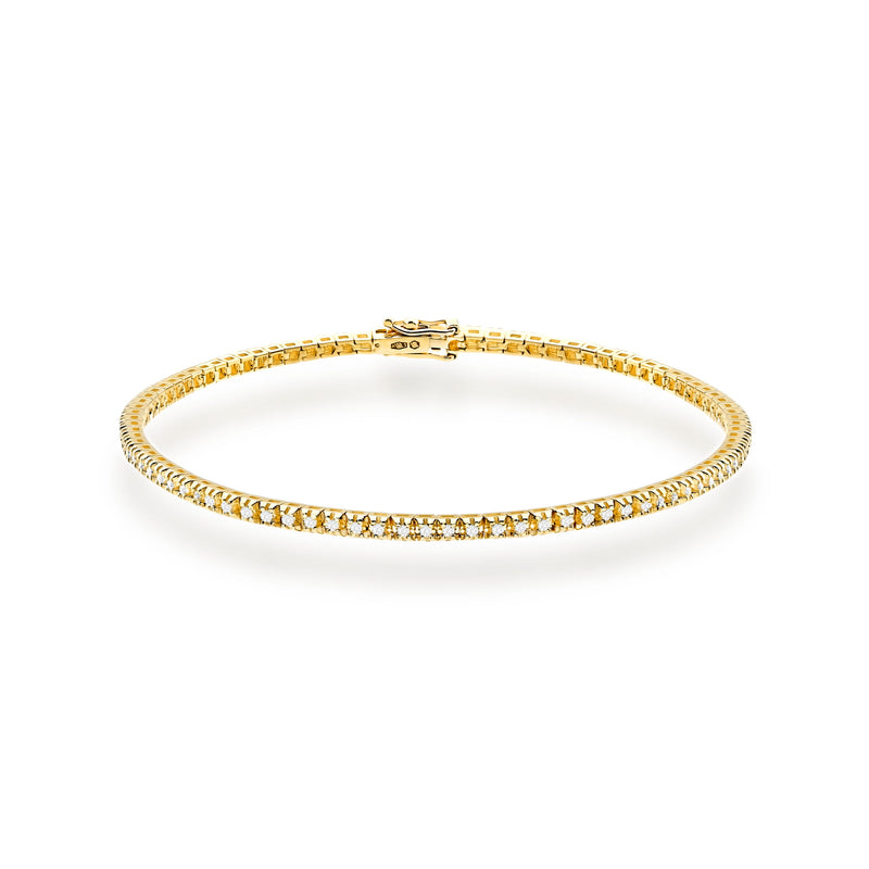 Bratara Aur 14K cu Diamante Naturale 0.48 ct — Aur galben