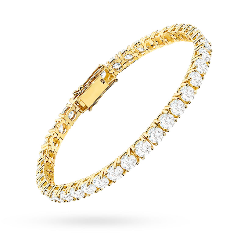 Bratara Aur 14K cu Diamante de Laborator 9.75 ct, imaginea 2 din 6