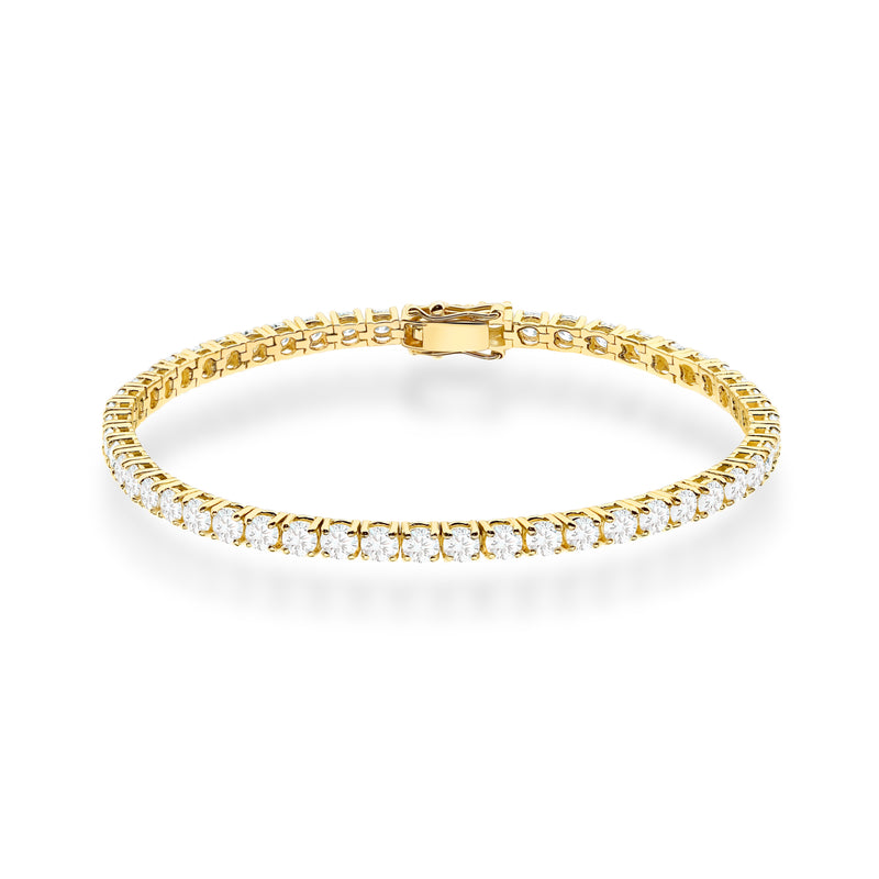 Bratara Aur 14K cu Diamante Naturale 6.48 ct — Aur galben