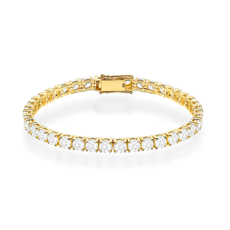 Bratara Aur 14K cu Diamante Naturale 11.50 ct — Aur galben