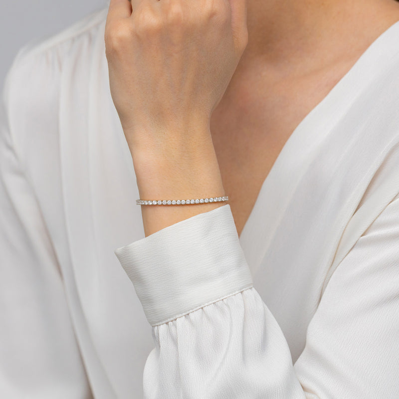 Bratara Aur 14K cu Diamante de Laborator 4.38 ct, imaginea 6 din 6