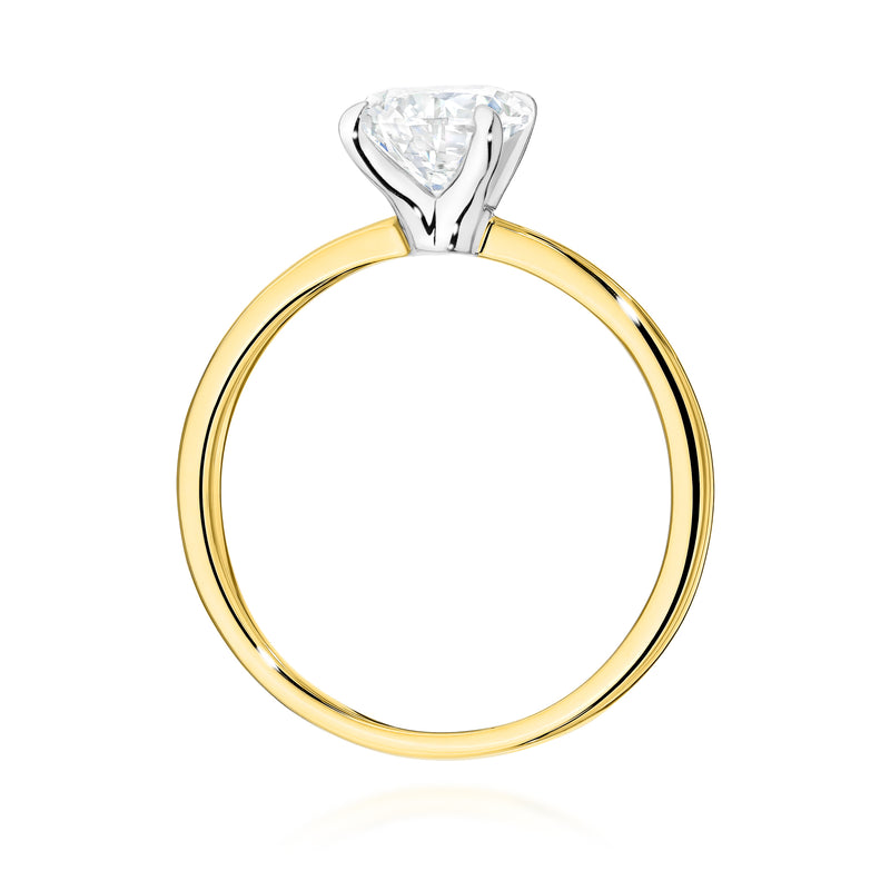 Inel Aur 9K cu Diamant de Laborator 1.50 ct, imaginea 3 din 8