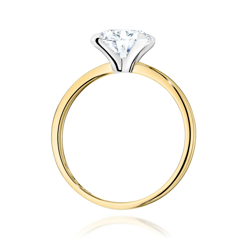 Inel Aur 9K cu Diamant de Laborator 1.50 ct, imaginea 3 din 8