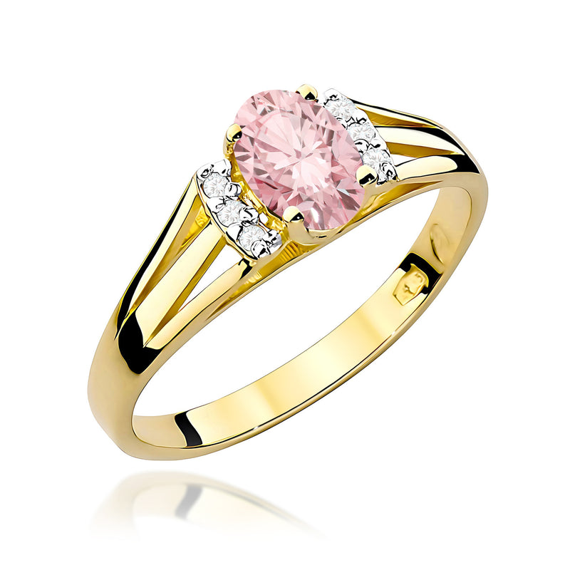 Inel Aur 14K cu Diamante de Laborator 0.55 ct — Aur galben