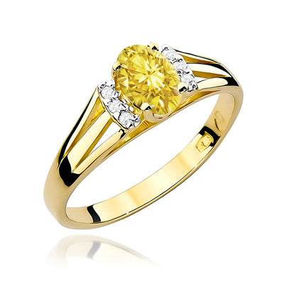 Inel Aur 14K cu Diamante de Laborator 0.55 ct