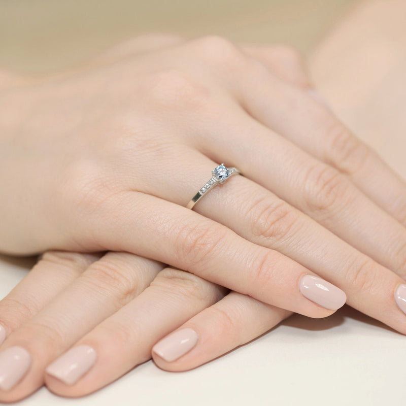 Inel Aur 14K cu Diamante de Laborator 0.21 ct, imaginea 12 din 12