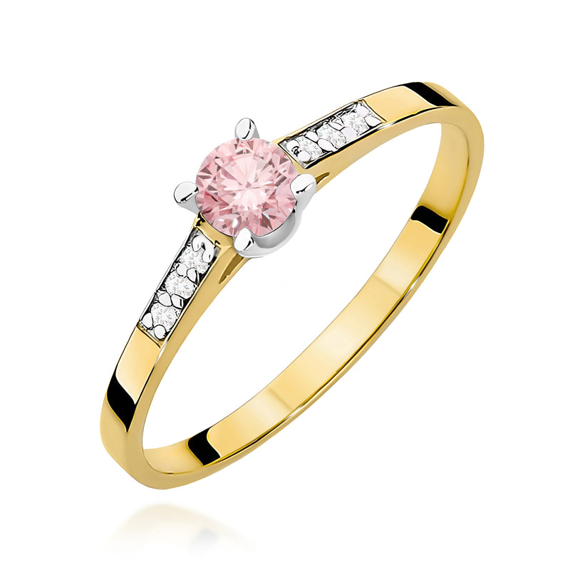 Inel Aur 14K cu Diamante de Laborator 0.21 ct — Aur galben