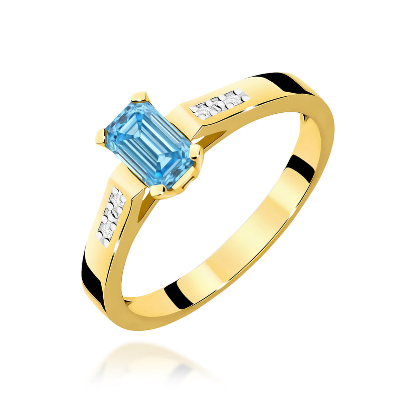 Inel Aur 14K cu Diamante de Laborator 0.54 ct — Aur galben