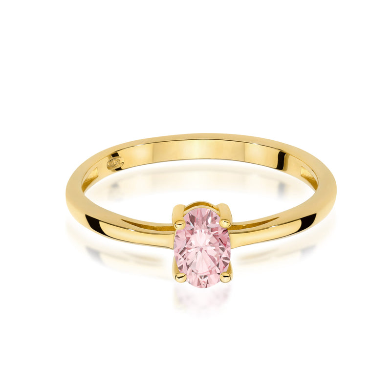 Inel Aur 14K cu Diamant Roz de Laborator 0.50 ct, imaginea 2 din 12