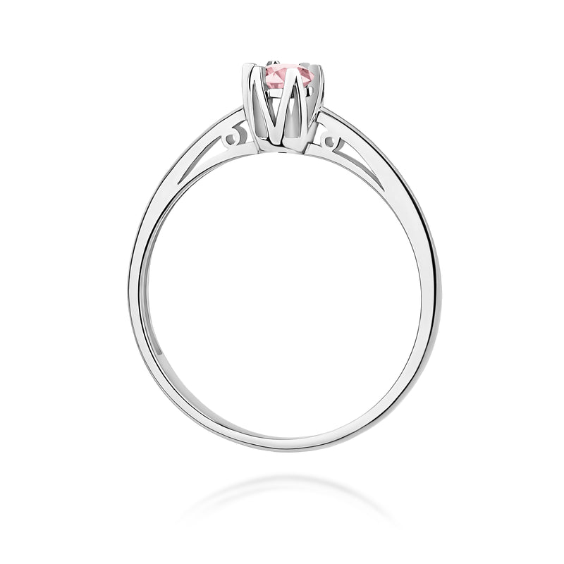 Inel Aur 14K cu Diamant Roz de Laborator 0.15 ct, imaginea 11 din 12