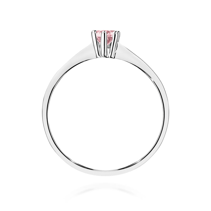 Inel Aur 14K cu Diamant Roz de Laborator 0.15 ct, imaginea 11 din 12