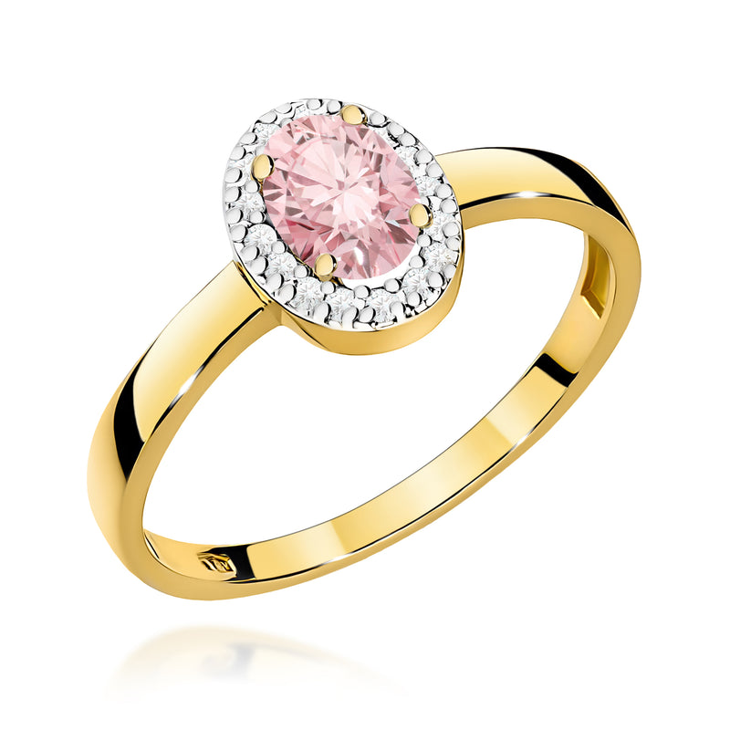 Inel Aur 14K cu Diamante de Laborator 0.58 ct — Aur galben