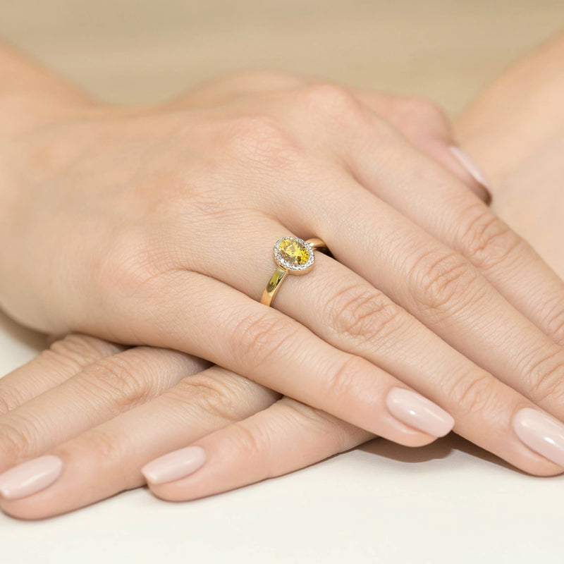 Inel Aur 14K cu Diamante de Laborator 0.58 ct, imaginea 4 din 12