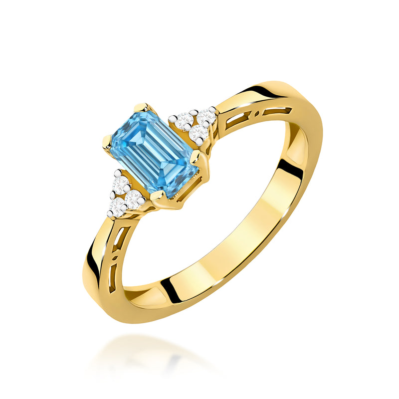 Inel Aur 14K cu Diamante de Laborator 0.53 ct — Aur galben
