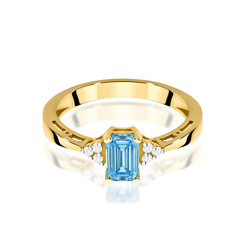 Inel Aur 14K cu Diamante de Laborator 0.53 ct, imaginea 2 din 12