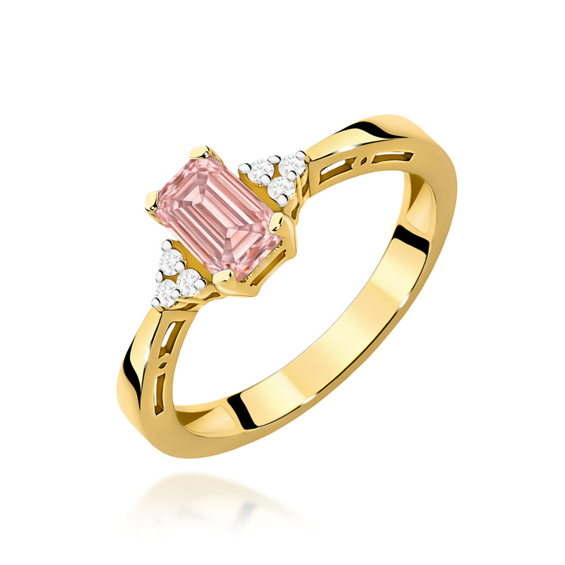 Inel Aur 14K cu Diamante de Laborator 0.53 ct — Aur galben