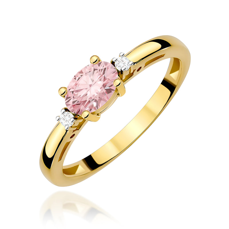 Inel Aur 14K cu Diamante de Laborator 0.53 ct — Aur galben
