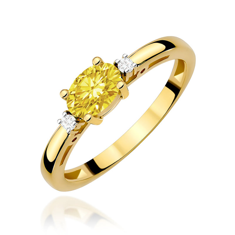 Inel Aur 14K cu Diamante de Laborator 0.53 ct — Aur galben