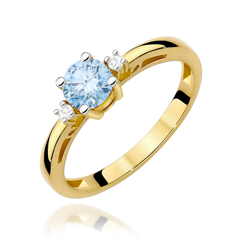 Inel Aur 14K cu Diamante de Laborator 0.53 ct — Aur galben