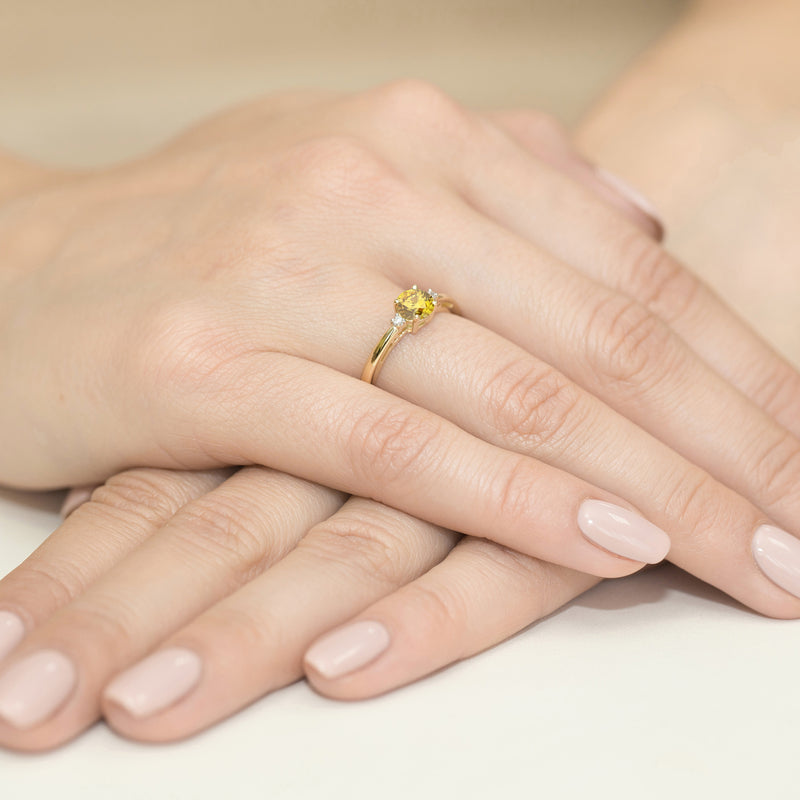 Inel Aur 14K cu Diamante de Laborator 0.53 ct, imaginea 4 din 12