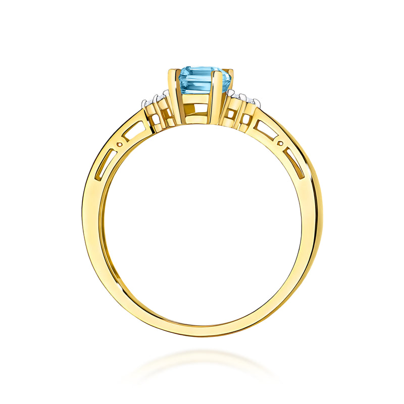 Inel Aur 9K cu Diamante de Laborator 0.53 ct, imaginea 3 din 8