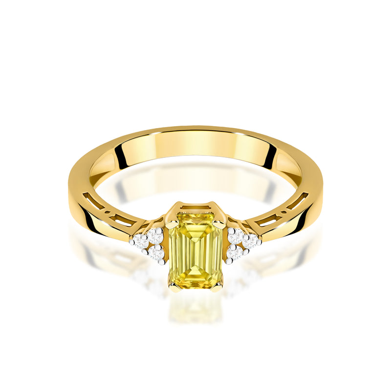 Inel Aur 9K cu Diamante de Laborator 0.53 ct, imaginea 2 din 8