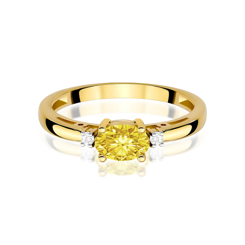 Inel Aur 9K cu Diamante de Laborator 0.53 ct, imaginea 2 din 8